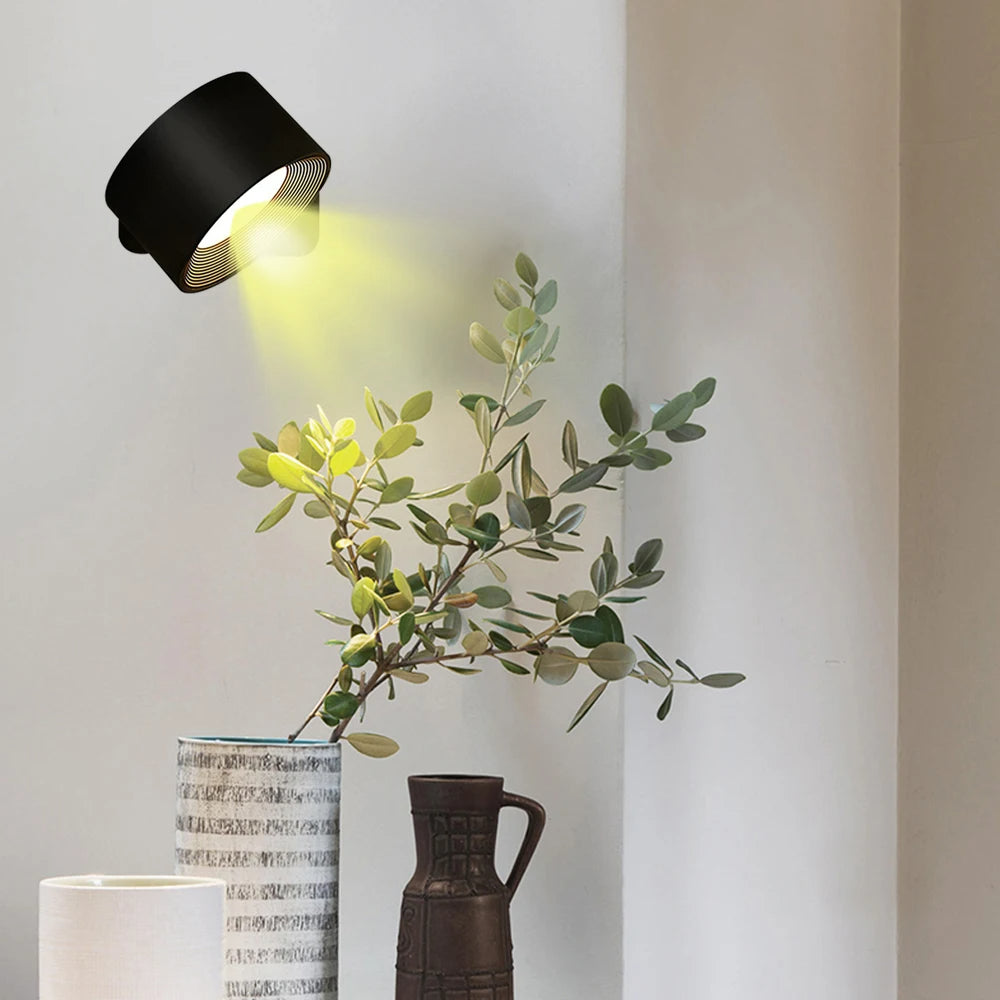Lichtwerk - LED-Wandleuchte, Kabellos mit Fernsteuerung & Timer + Schrauben und Dübel